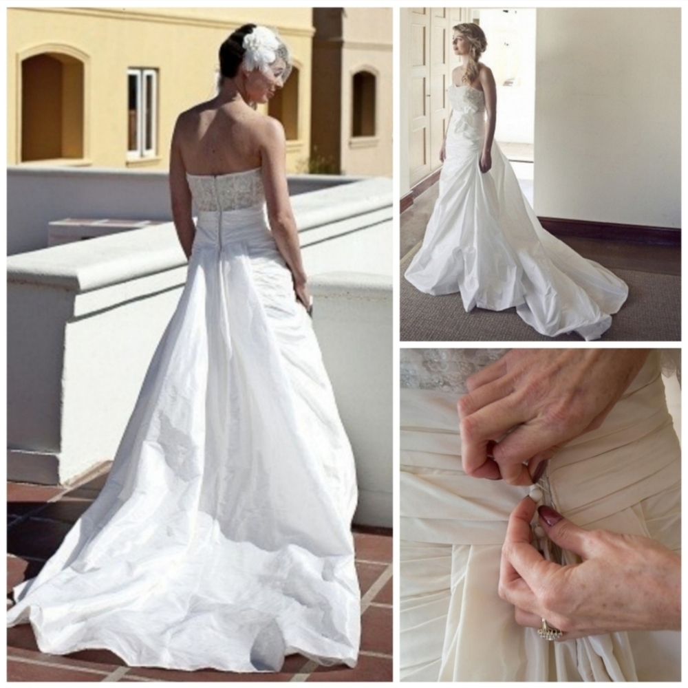 NEW! Enzoani | Ivory White Dominique Wedding Gown Size 10 Beaded Chapel Train